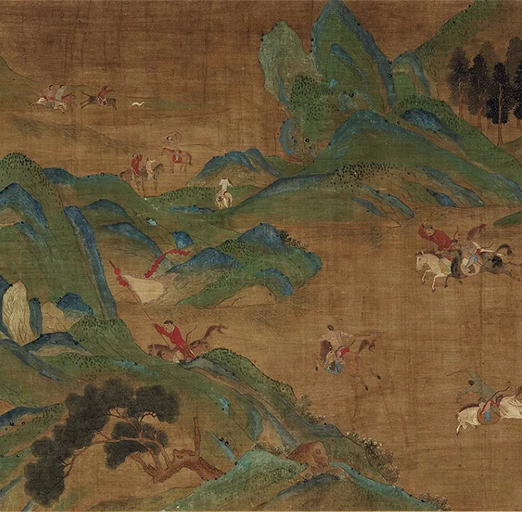 宋赵伯驹《上林图》卷_08