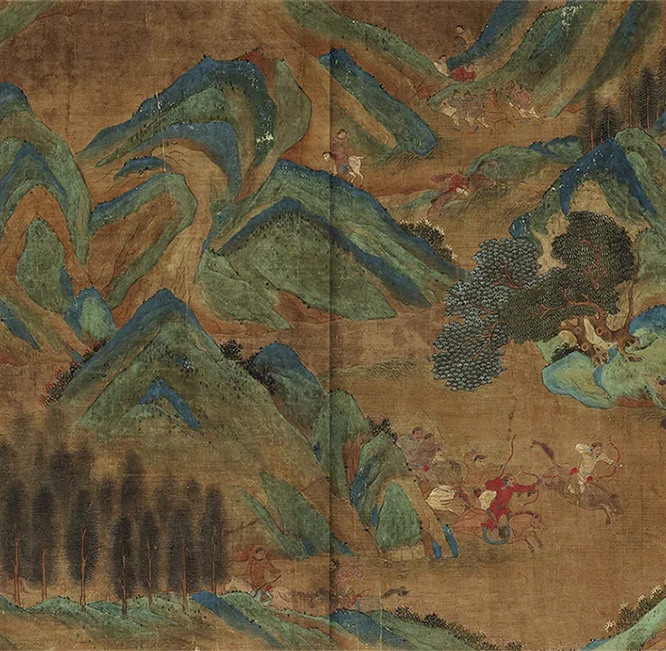 宋赵伯驹《上林图》卷_06