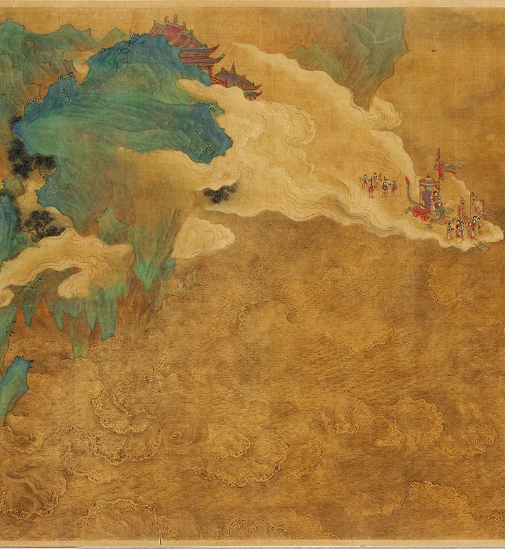 赵伯驹王母宴瑶池图卷_14