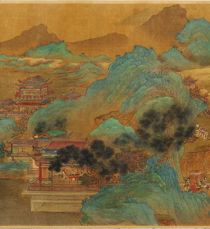 赵伯驹王母宴瑶池图卷_11