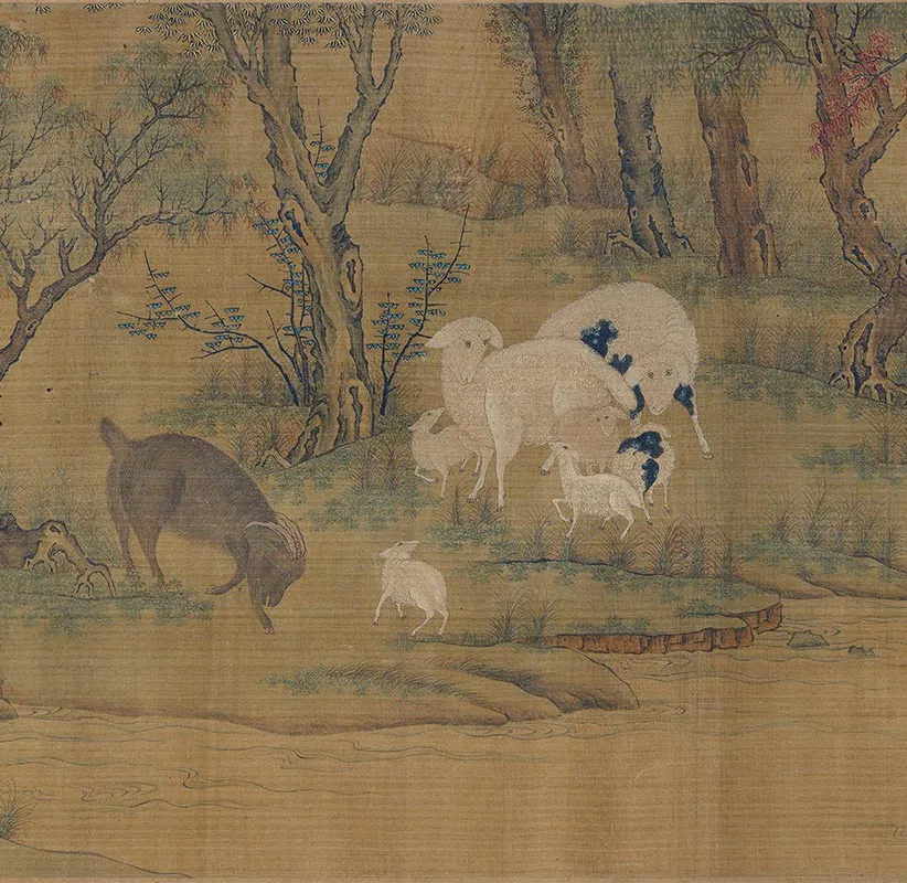 传宋李迪牧羊图卷_06