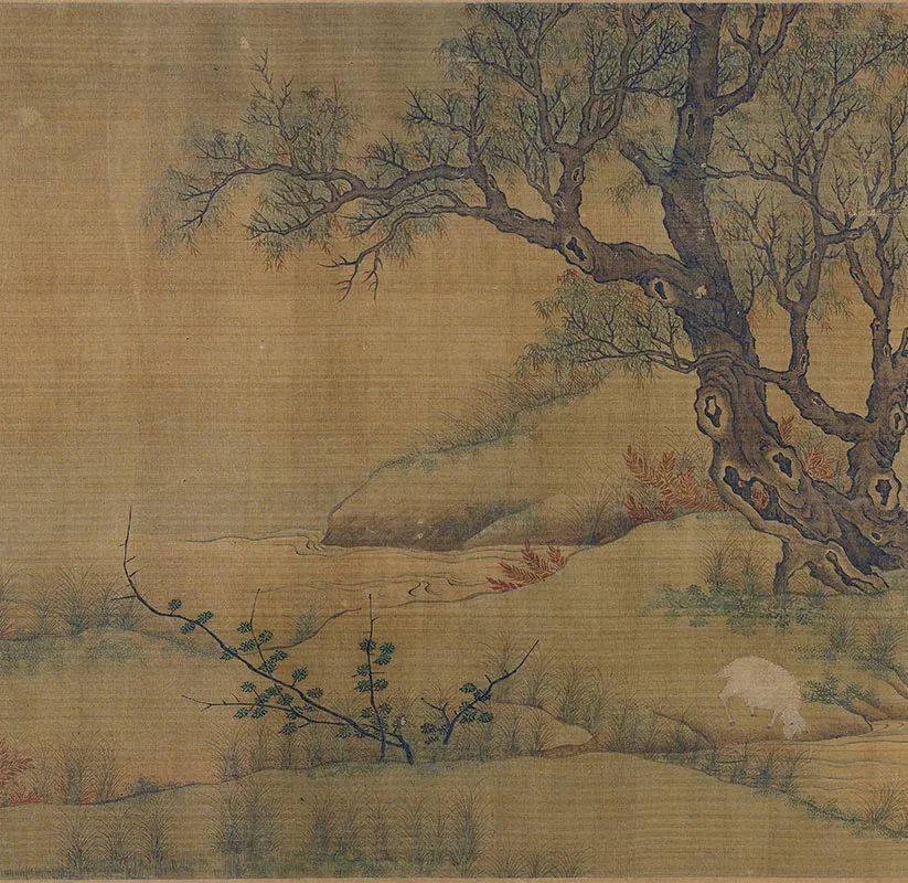 传宋李迪牧羊图卷_05