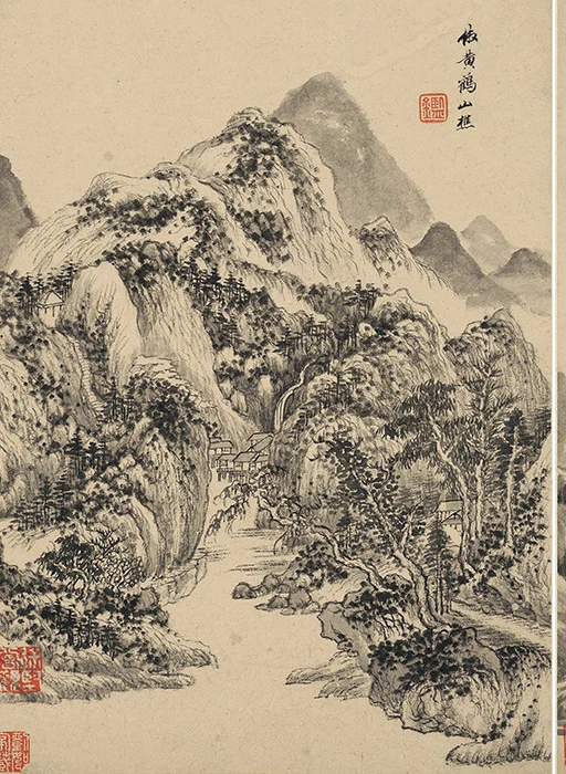 王鉴仿古山水画_08