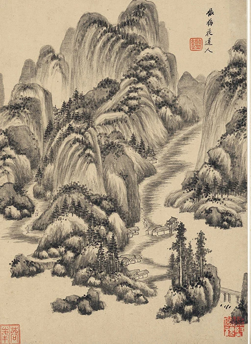 王鉴仿古山水画_18