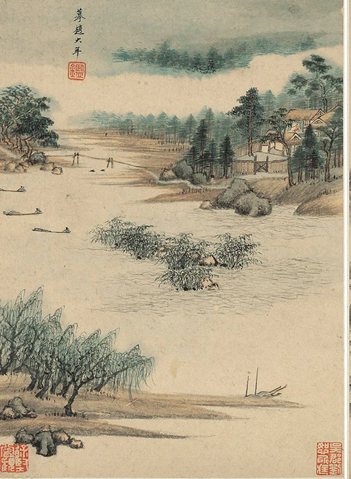 王鉴仿古山水画_12