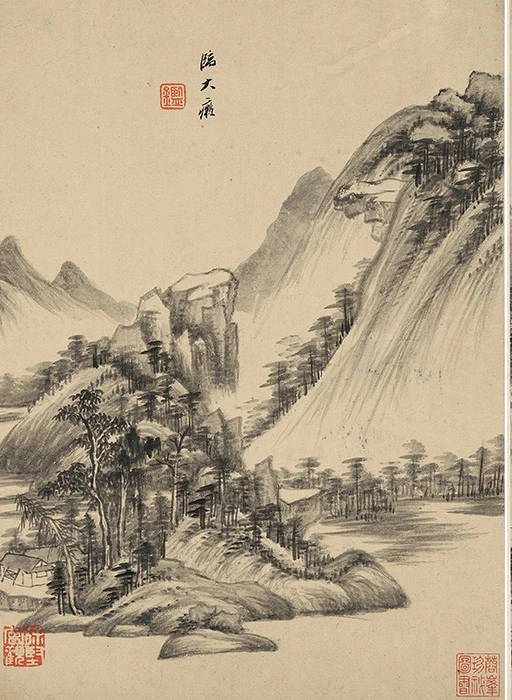 王鉴仿古山水画_13