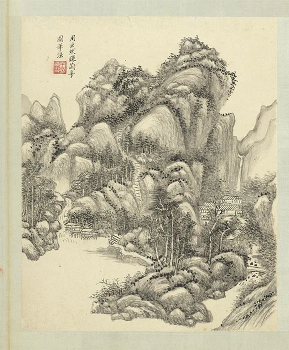 清王原祁仿宋元人山水册_05
