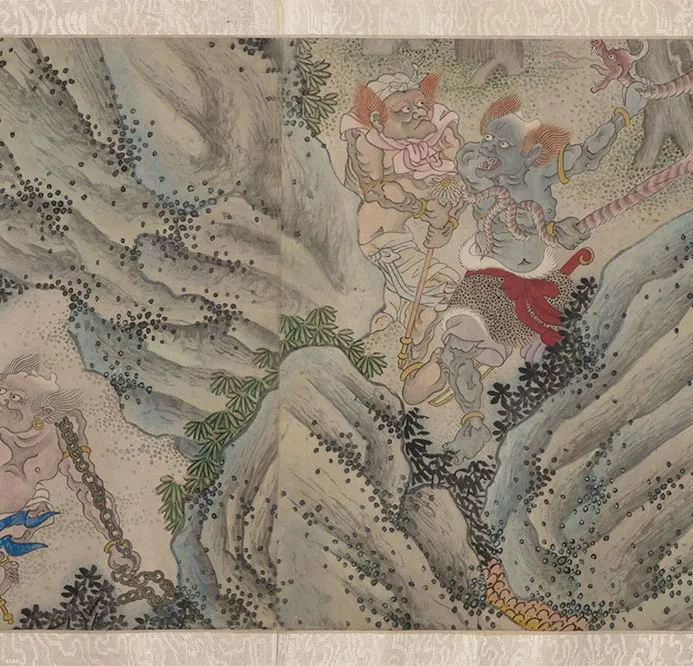 明郑重二郎神搜山图_17