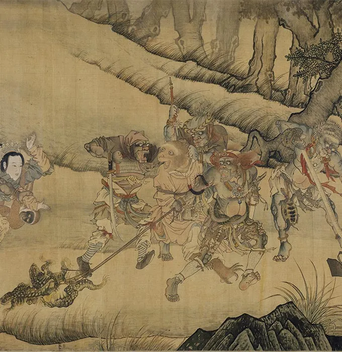 二郎神搜山图卷_04
