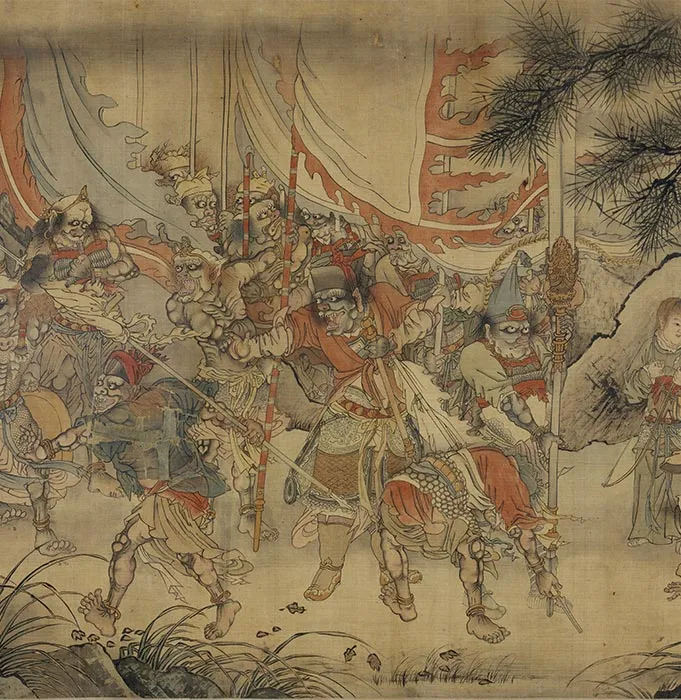二郎神搜山图卷_09