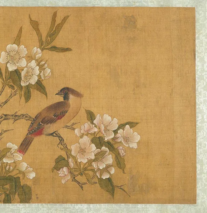 周之冕花鸟画《长春图》卷_14