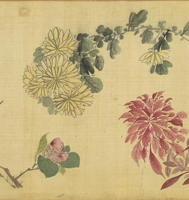 周之冕画花卉卷_09