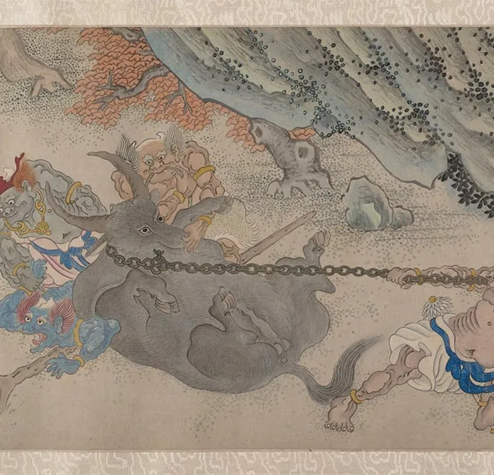 明郑重二郎神搜山图_16