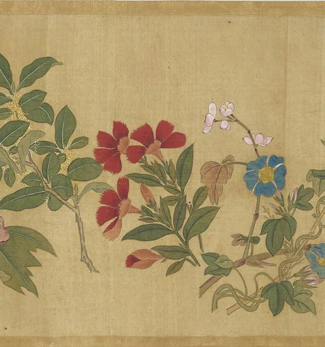 明周之冕花卉卷_07
