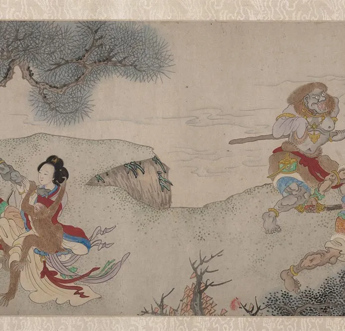 明郑重二郎神搜山图_20