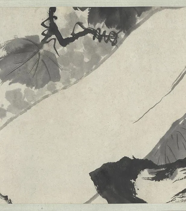 清石涛水墨写意画《诗书画三绝》卷_09
