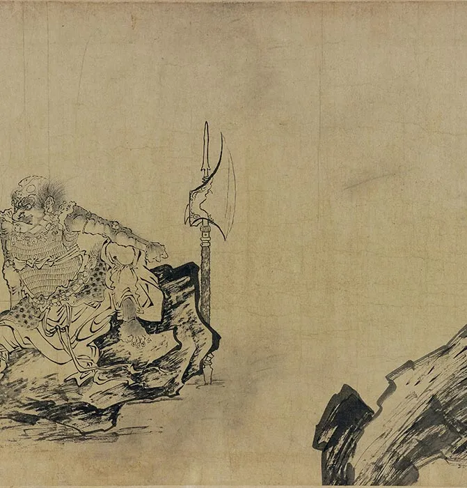 明代《搜山图》白描卷_03