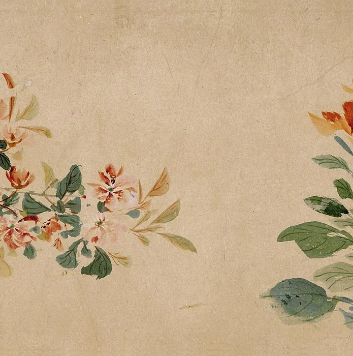 周之冕花卉画《群英吐秀图》卷_11