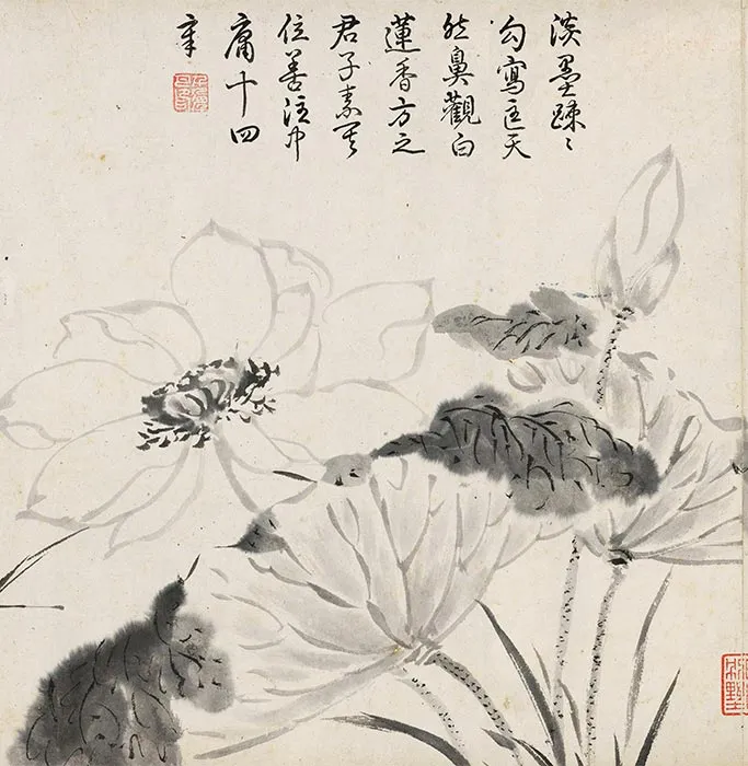 周之冕水墨百花图卷_15