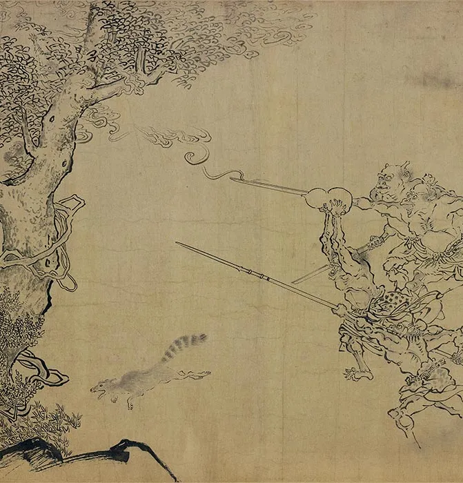 明代《搜山图》白描卷_10
