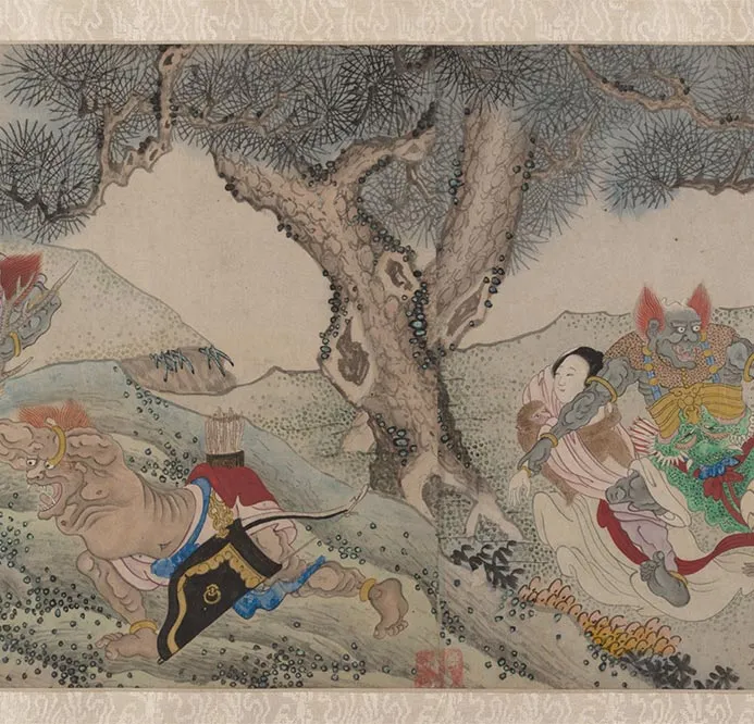 明郑重二郎神搜山图_19
