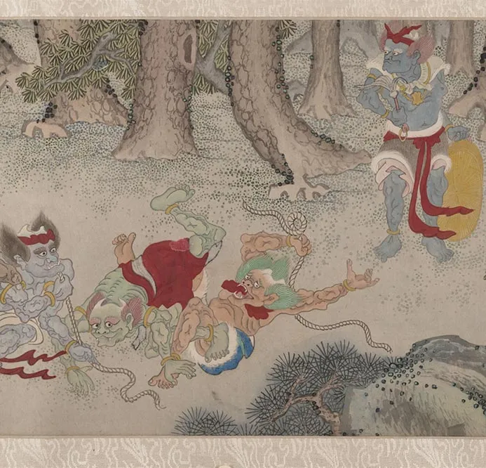 明郑重二郎神搜山图_10