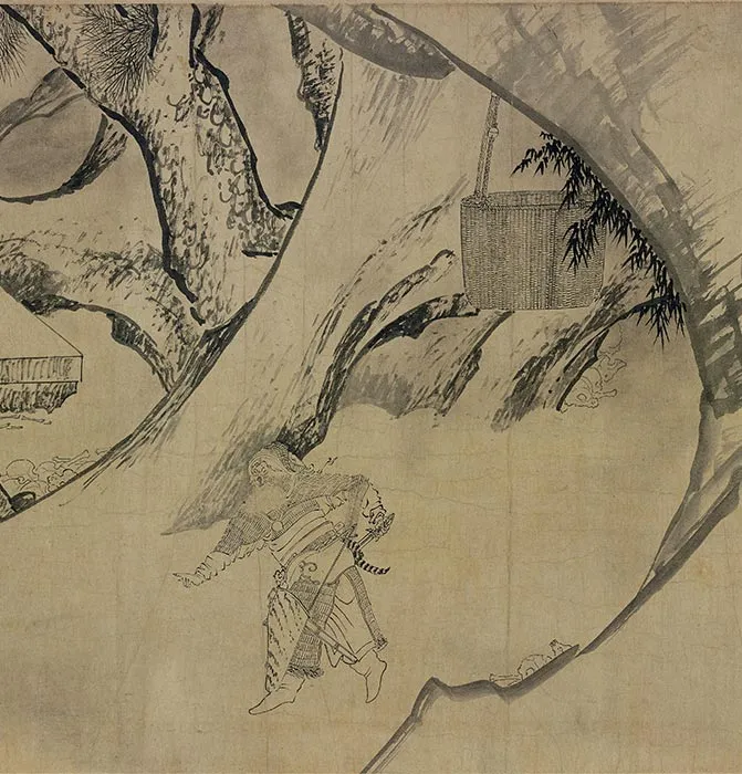 明代《搜山图》白描卷_05