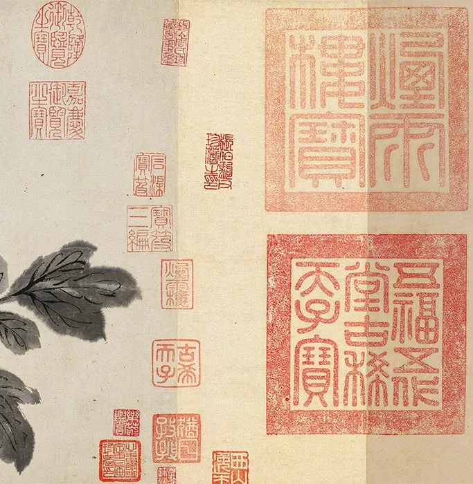 周之冕水墨百花图卷_25