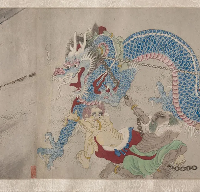 明郑重二郎神搜山图_08