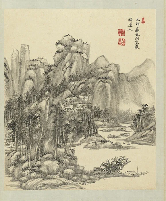 清王原祁仿宋元人山水册_14