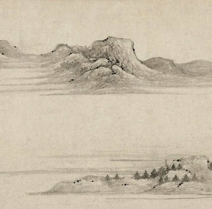 陈叔起、王绂合绘山水画《潇湘秋意图》卷_21