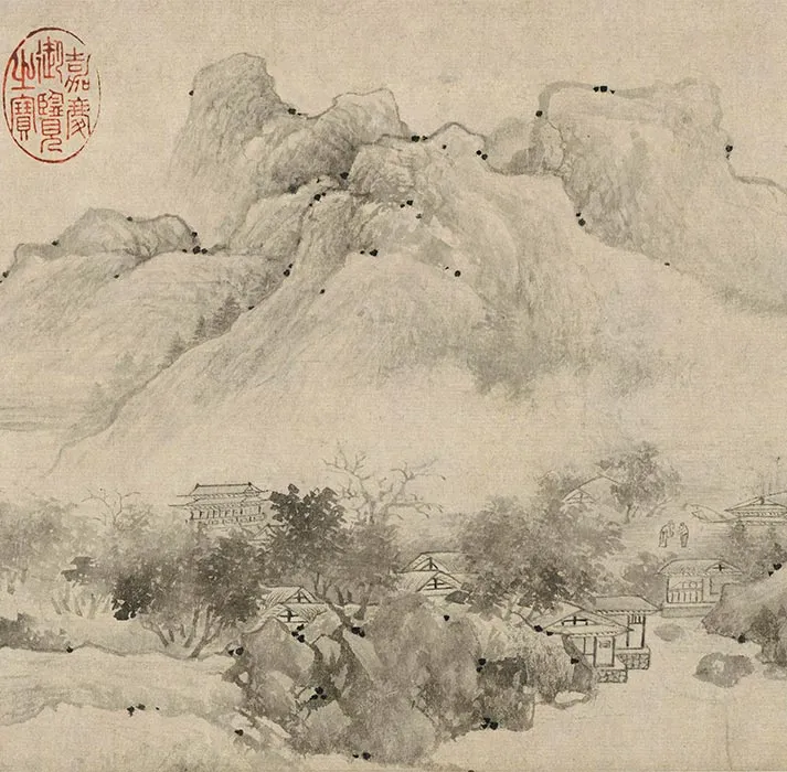 陈叔起、王绂合绘山水画《潇湘秋意图》卷_26
