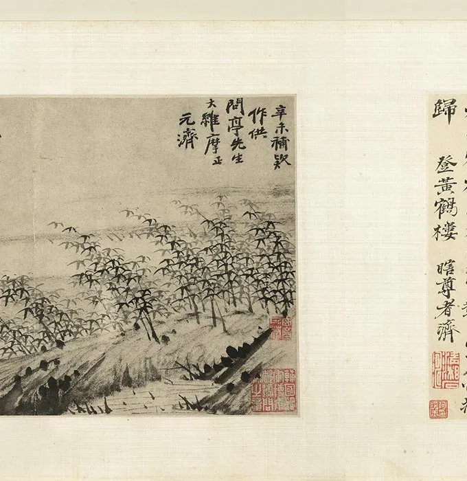 石涛书画《诗书画合璧卷》_03