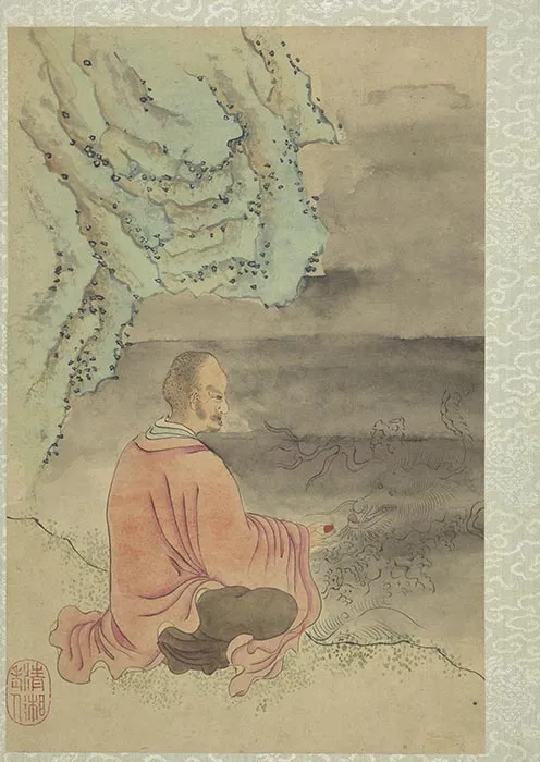石涛人物画画罗汉册_16