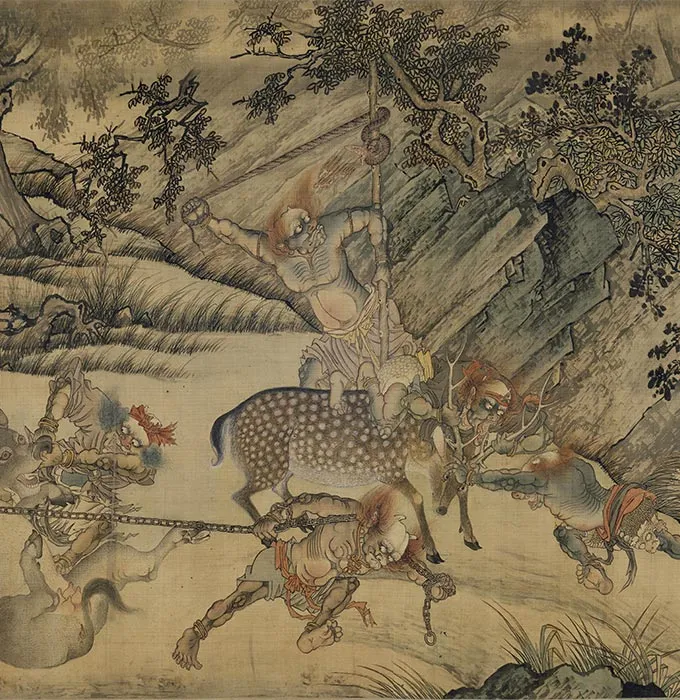 二郎神搜山图卷_06