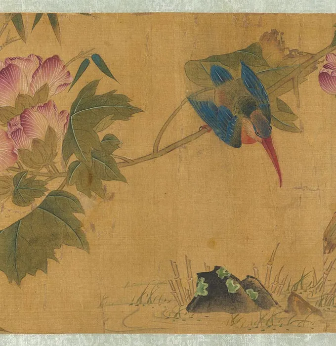 周之冕花鸟画《长春图》卷_04