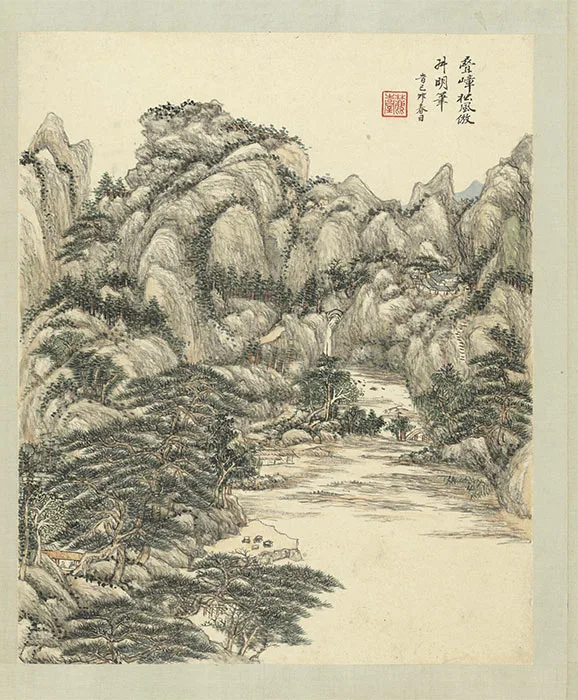 清王原祁仿宋元人山水册_13