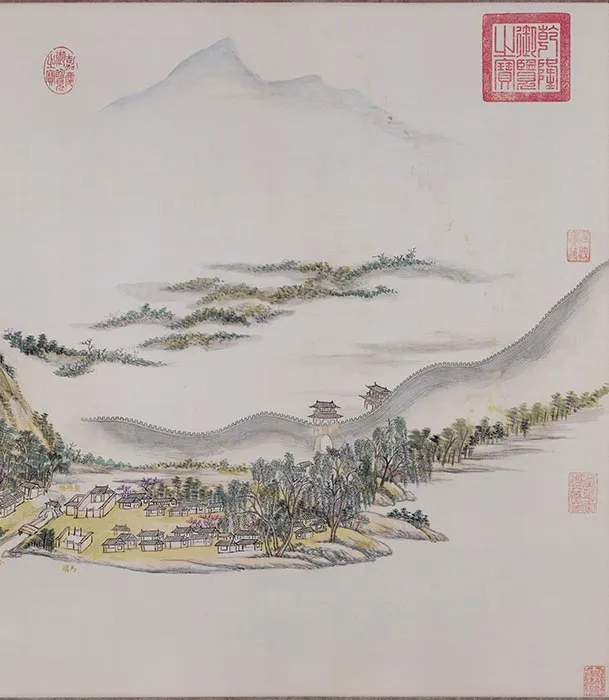 王原祁西湖十景图卷_12