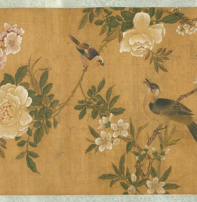 周之冕花鸟画《长春图》卷_11