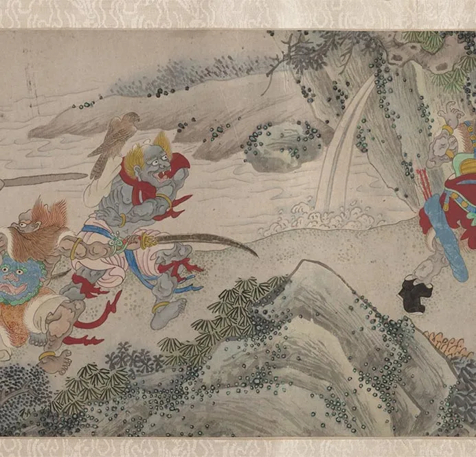 明郑重二郎神搜山图_21