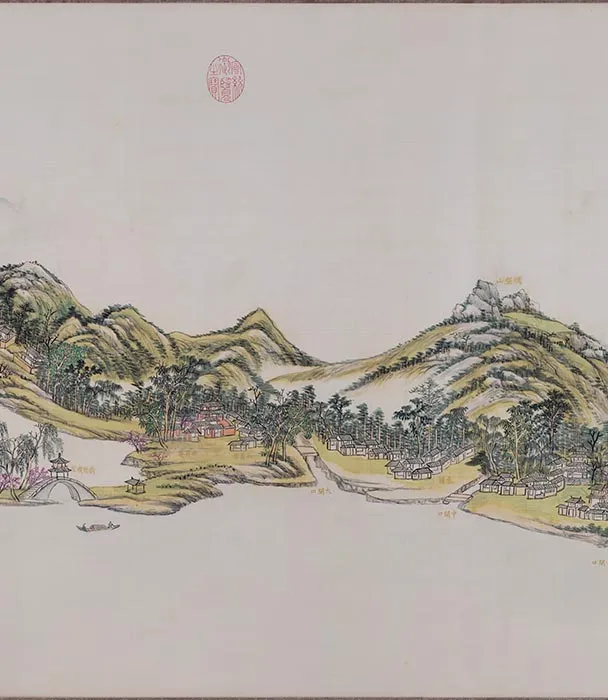 王原祁西湖十景图卷_11