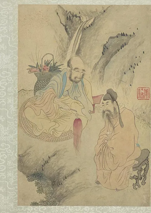 石涛人物画画罗汉册_04