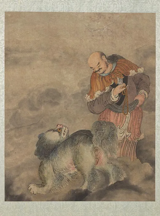 郑重《十八应真像》册-(4)