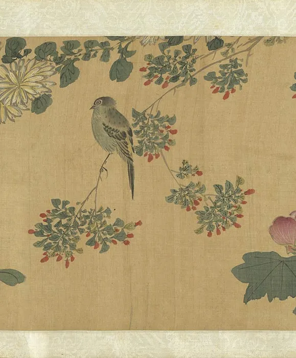 周之冕花鸟画卷_04