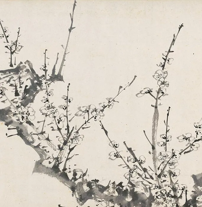 周之冕水墨百花图卷_03