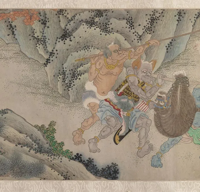 明郑重二郎神搜山图_12