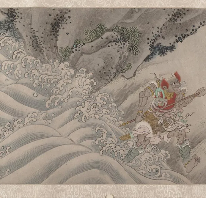 明郑重二郎神搜山图_07
