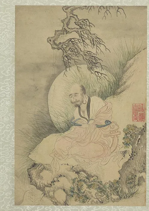 石涛人物画画罗汉册_02