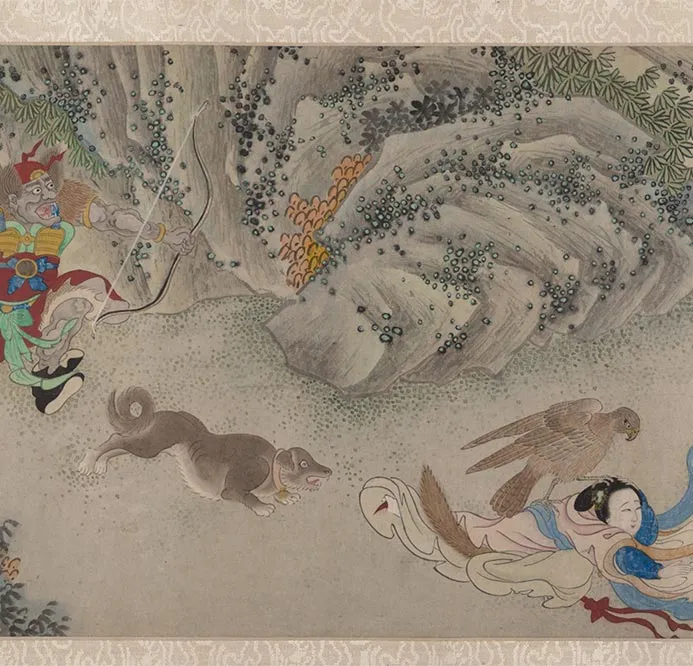 明郑重二郎神搜山图_22
