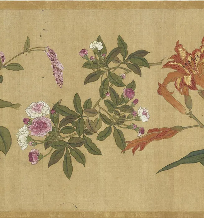明周之冕花卉卷_09
